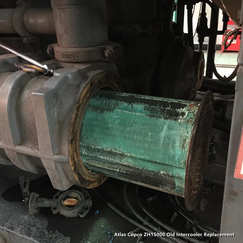 Atlas Copco ZH15000 Old Intercooler Replacement Atlas Copco ZH15000 Old Intercooler Replacement